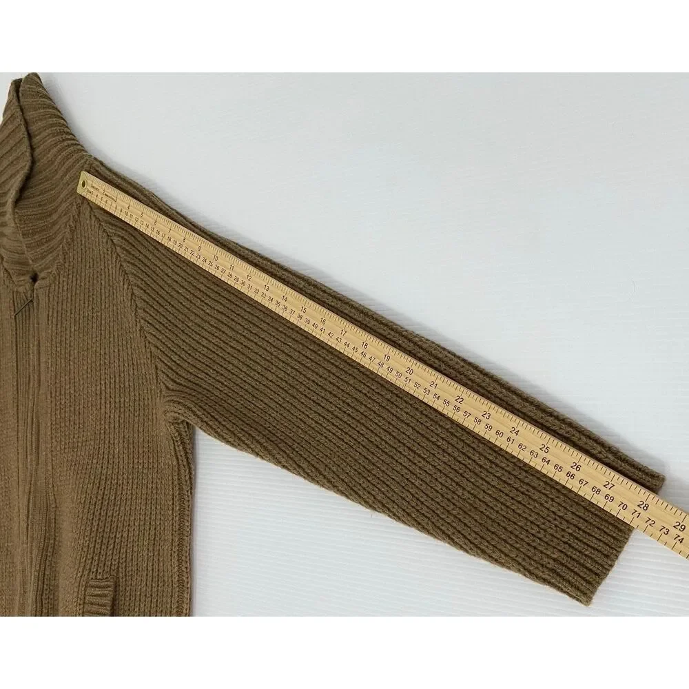 Pendleton Lambs Wool Big Lebowski Dude Zip Cardigan Sweater Size Med Westerly - Picture 8 of 12